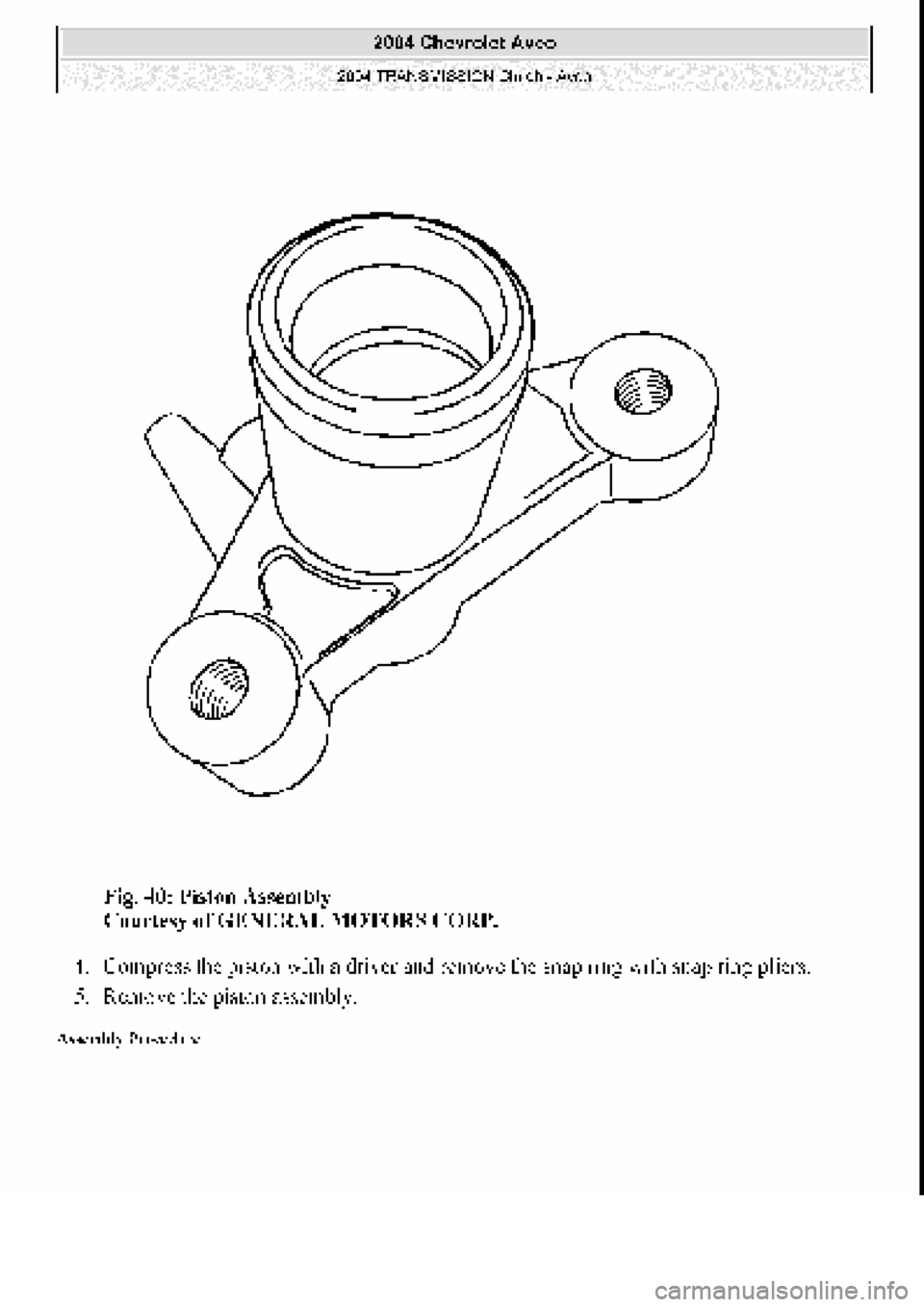 CHEVROLET AVEO 2002  Service Repair Manual 