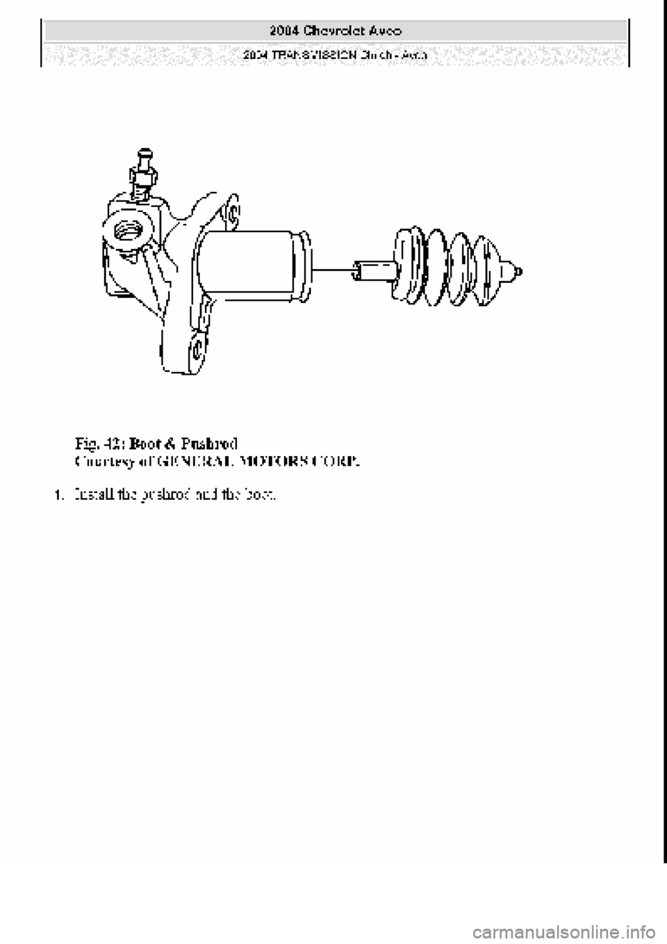 CHEVROLET AVEO 2002  Service Repair Manual 