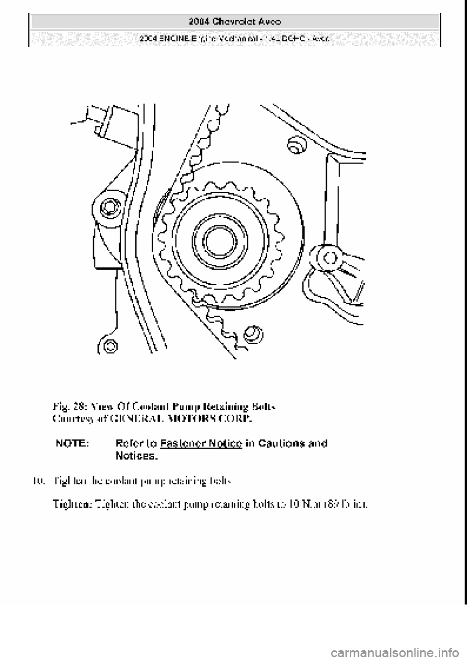 CHEVROLET AVEO 2002 Service Repair Manual CHEVROLET AVEO 2002 Service Repair Manual