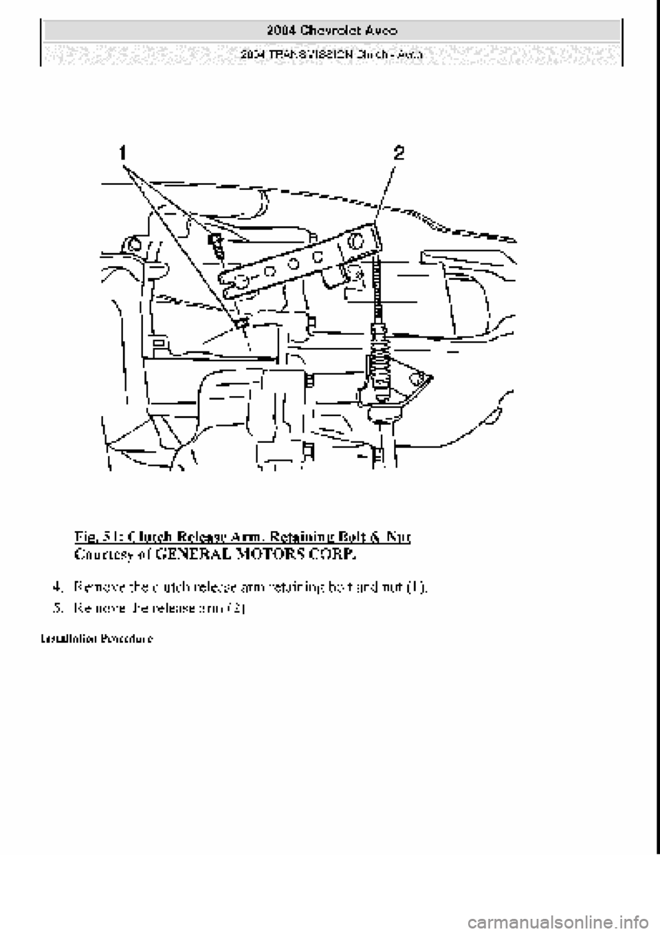 CHEVROLET AVEO 2002  Service Repair Manual 