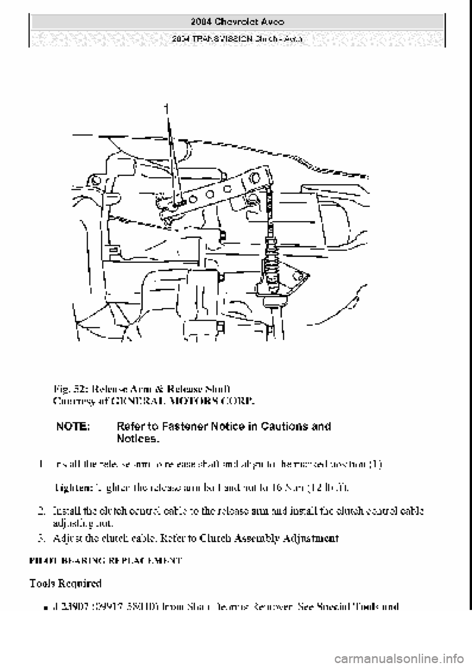 CHEVROLET AVEO 2002  Service Repair Manual 