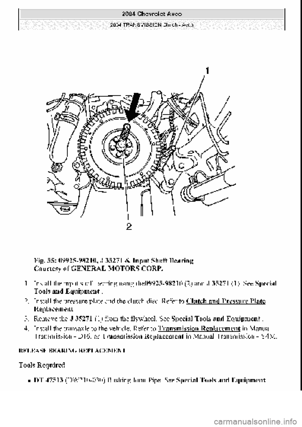 CHEVROLET AVEO 2002  Service Repair Manual 