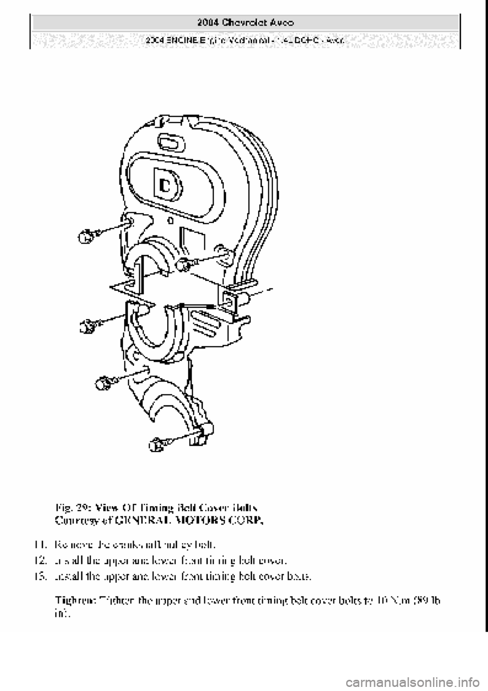 CHEVROLET AVEO 2002 Service Repair Manual CHEVROLET AVEO 2002 Service Repair Manual