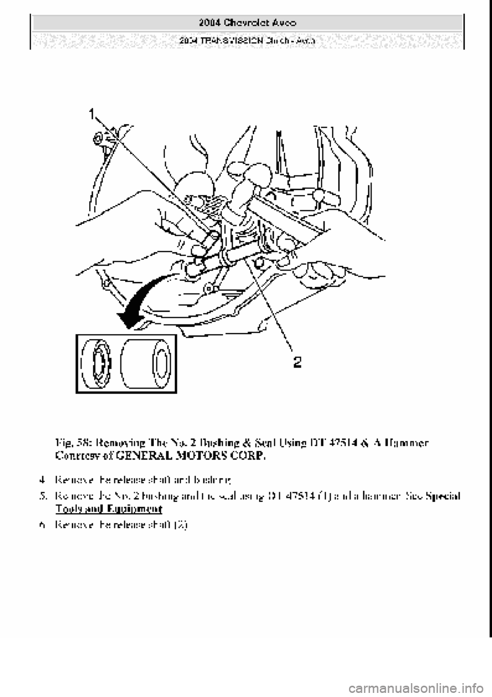 CHEVROLET AVEO 2002  Service Repair Manual 