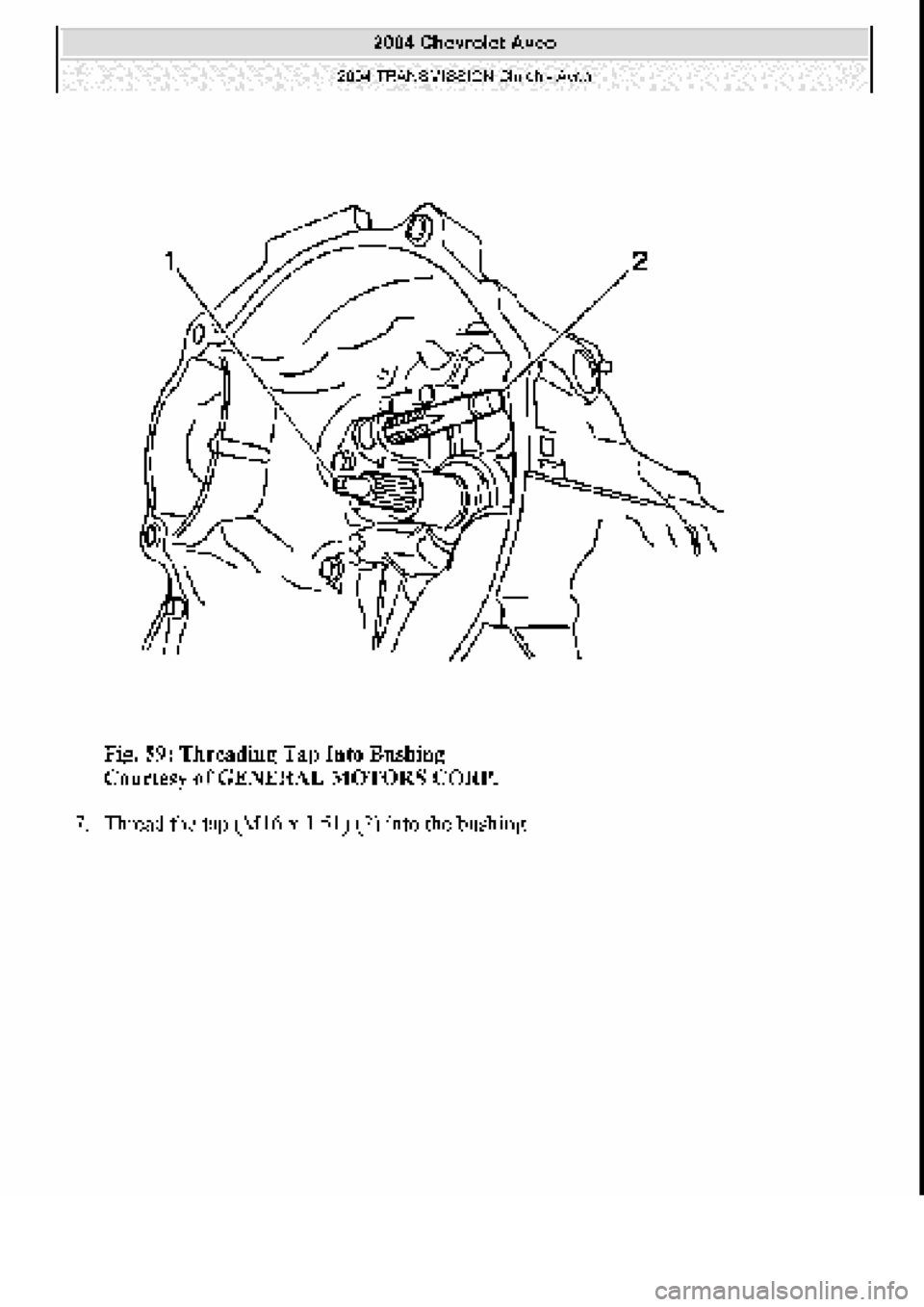 CHEVROLET AVEO 2002  Service Repair Manual 