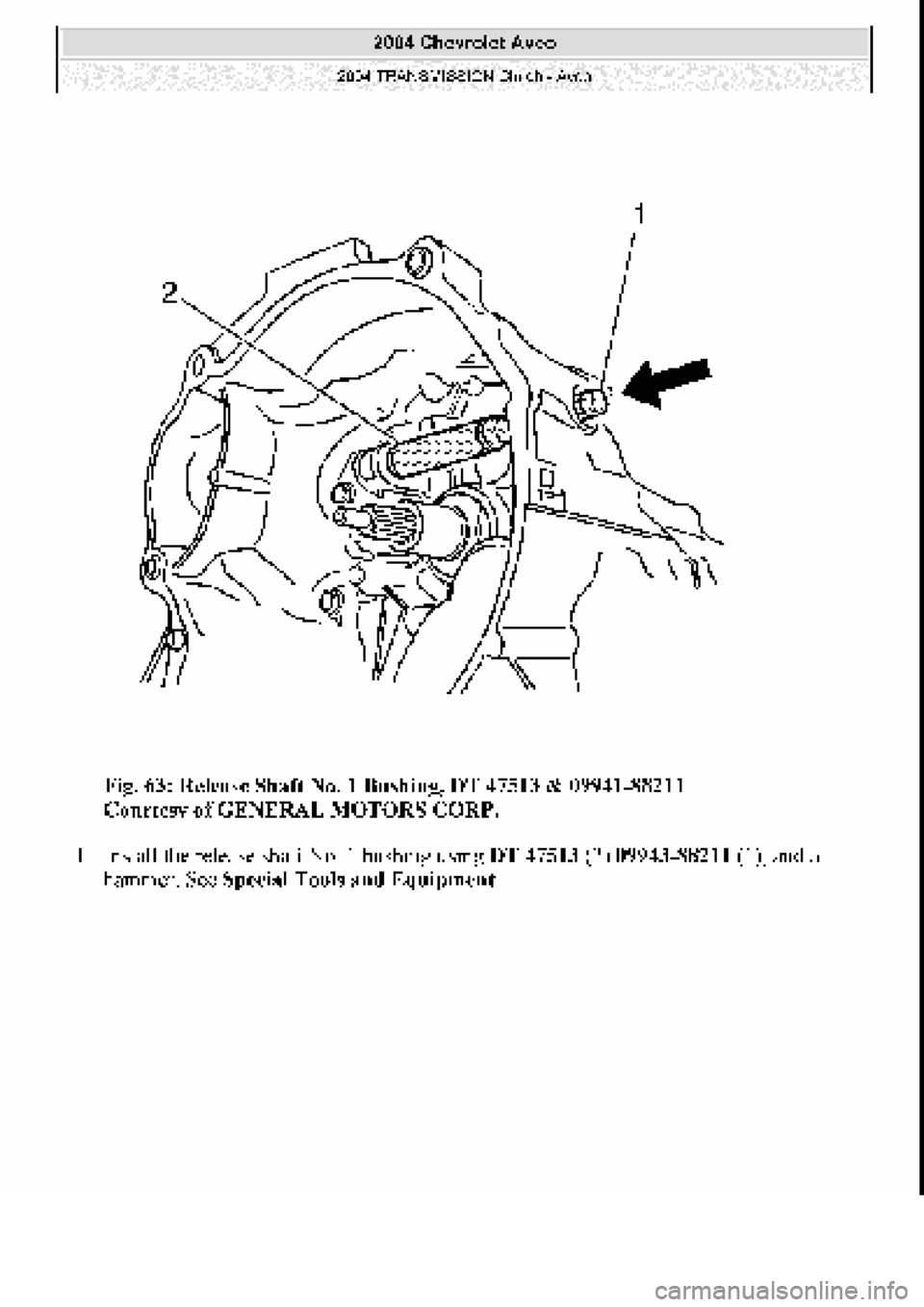 CHEVROLET AVEO 2002  Service Repair Manual 