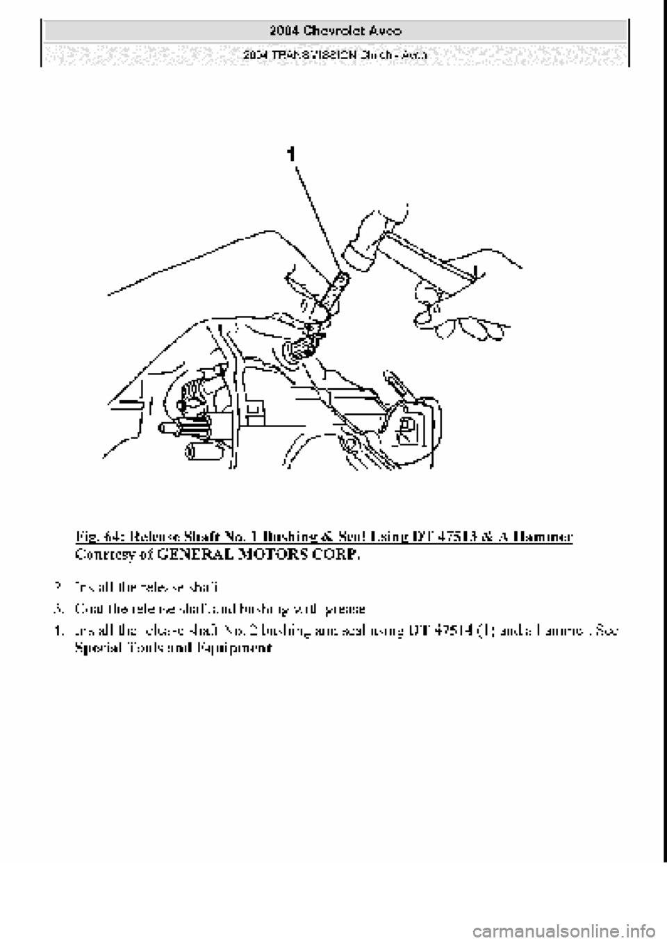 CHEVROLET AVEO 2002  Service Repair Manual 