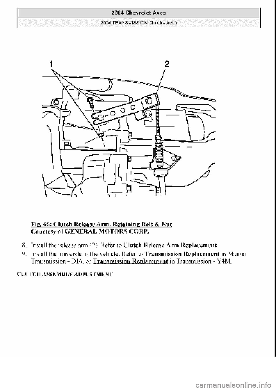 CHEVROLET AVEO 2002  Service Repair Manual 