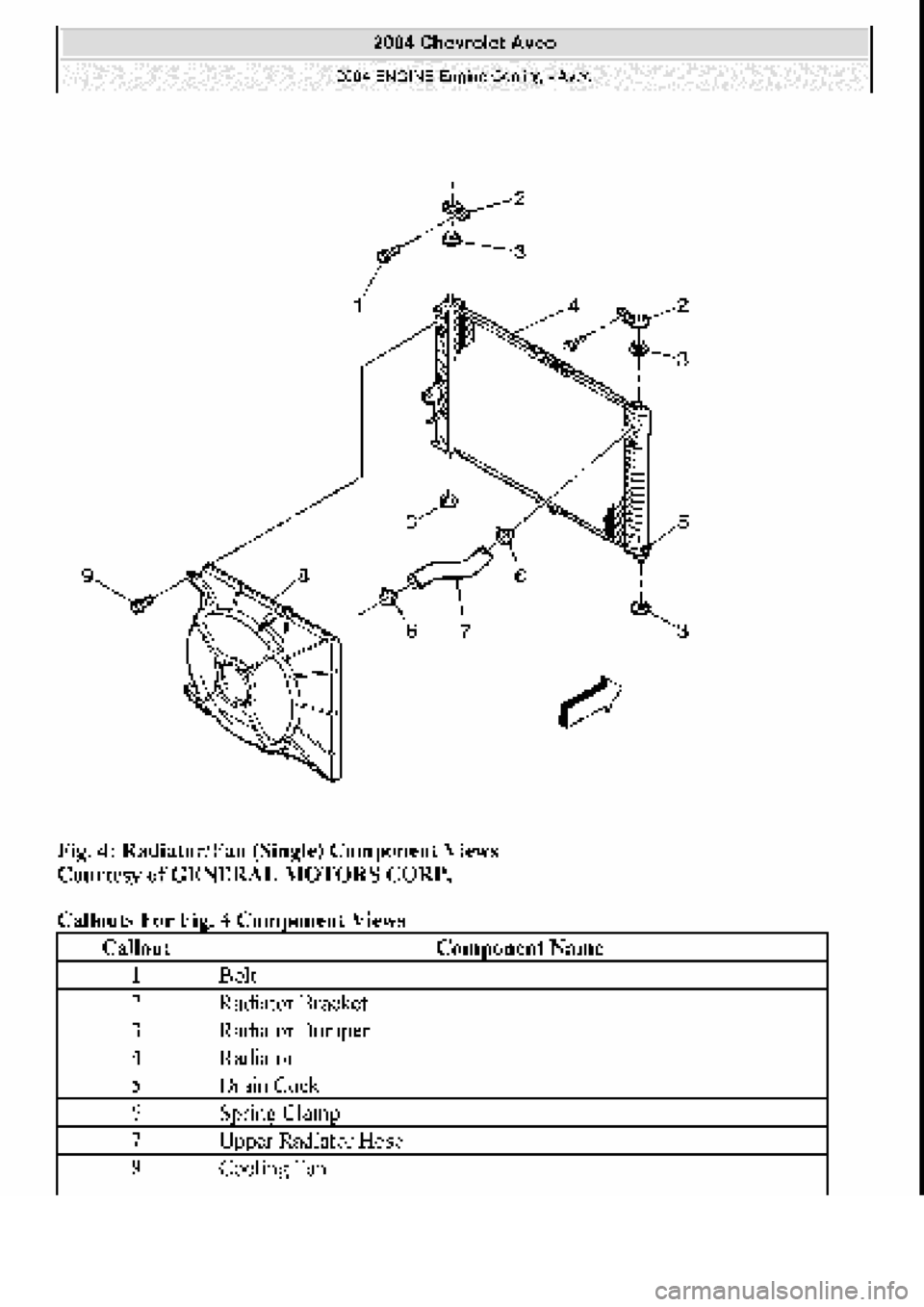 CHEVROLET AVEO 2002  Service Repair Manual 
