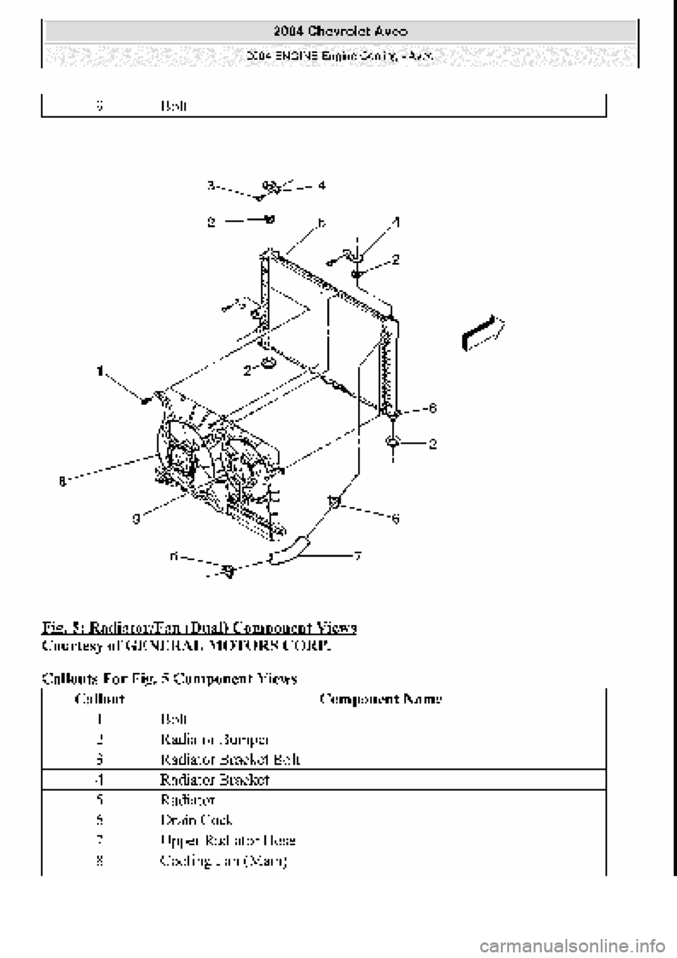 CHEVROLET AVEO 2002  Service Repair Manual 