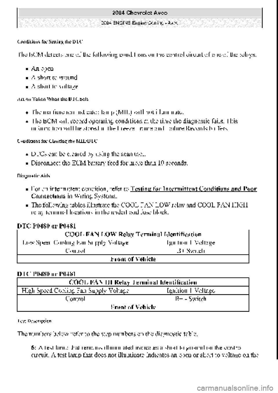 CHEVROLET AVEO 2002  Service Repair Manual 