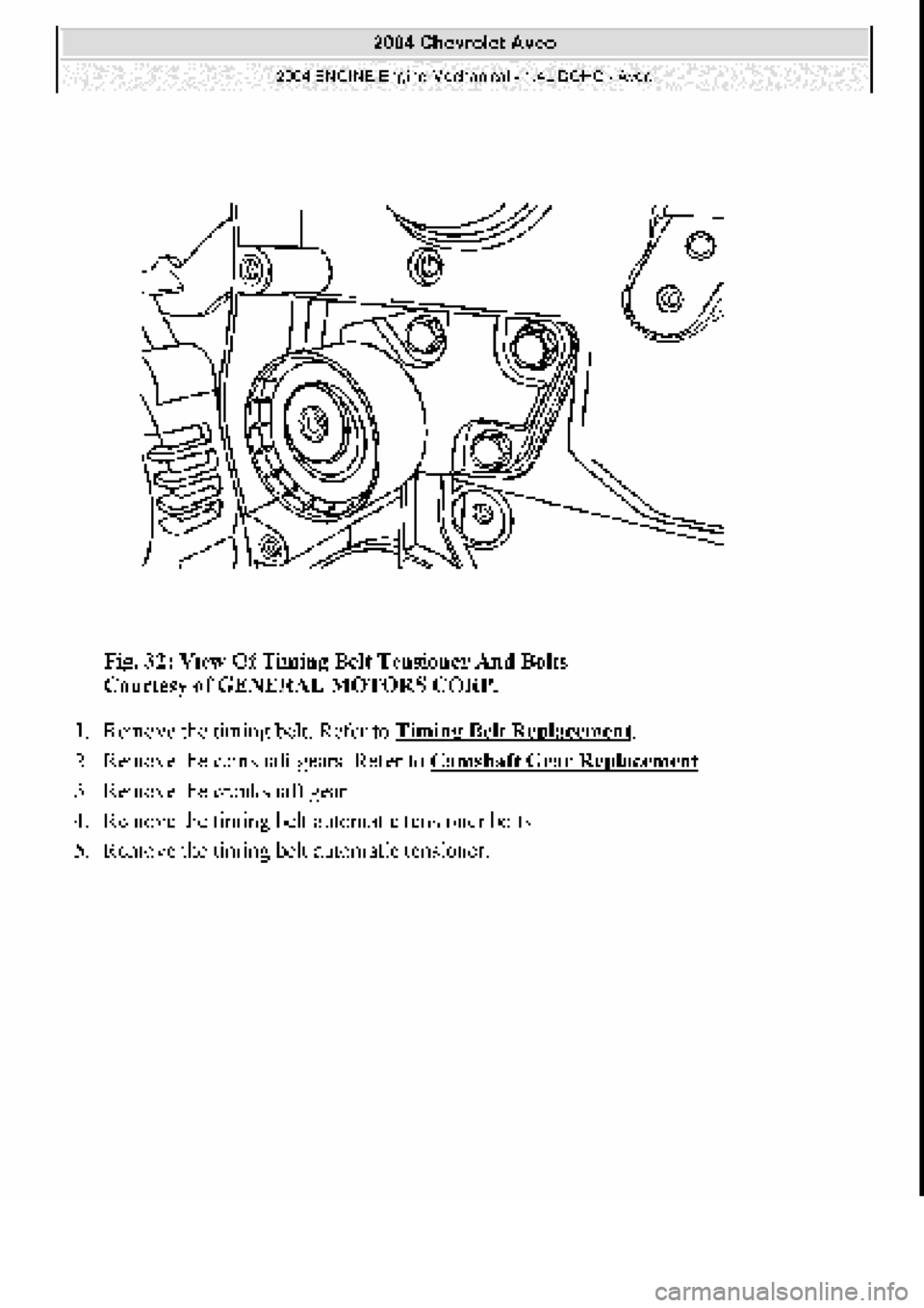CHEVROLET AVEO 2002 Service Repair Manual CHEVROLET AVEO 2002 Service Repair Manual