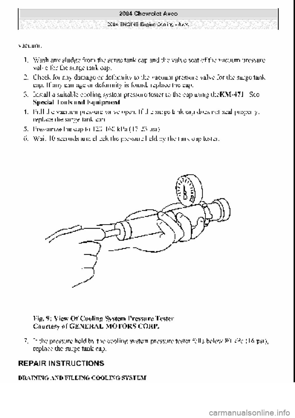 CHEVROLET AVEO 2002 Service Repair Manual CHEVROLET AVEO 2002 Service Repair Manual