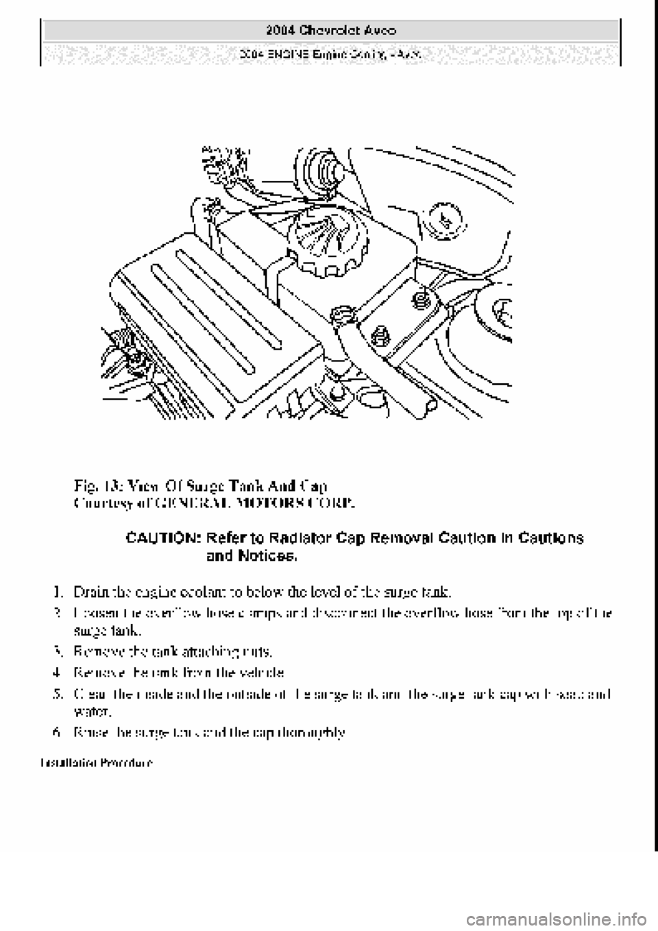 CHEVROLET AVEO 2002 Service Repair Manual CHEVROLET AVEO 2002 Service Repair Manual