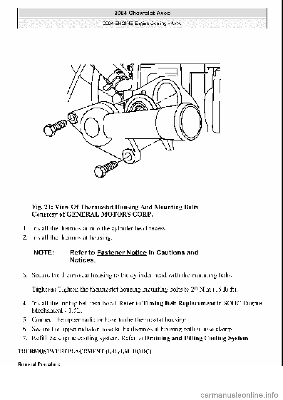 CHEVROLET AVEO 2002 Service Repair Manual CHEVROLET AVEO 2002 Service Repair Manual