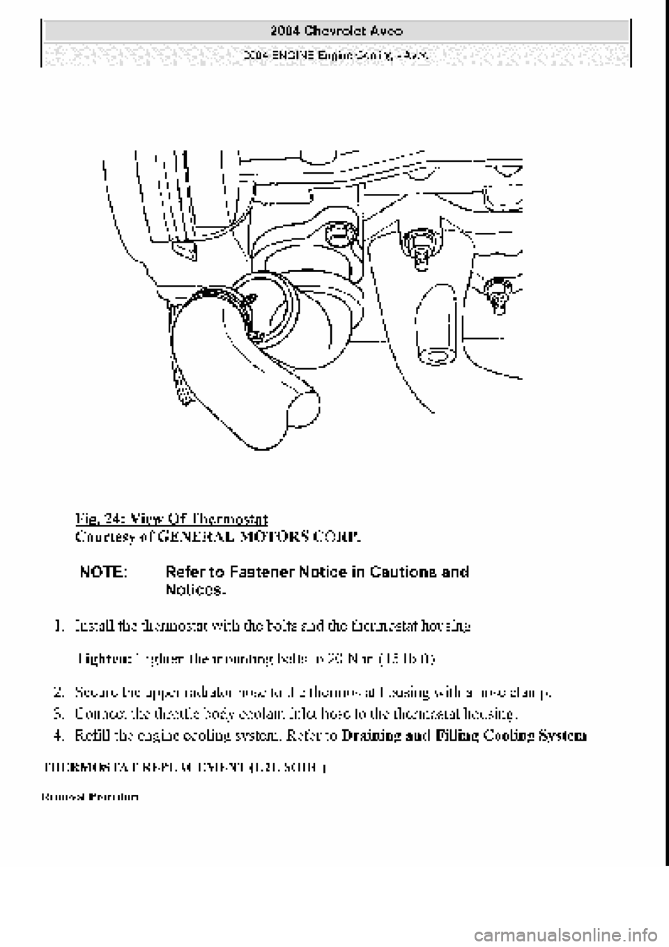 CHEVROLET AVEO 2002 Service Repair Manual CHEVROLET AVEO 2002 Service Repair Manual