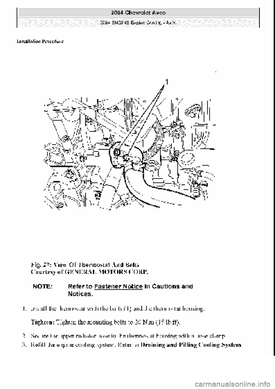 CHEVROLET AVEO 2002 Service Repair Manual CHEVROLET AVEO 2002 Service Repair Manual