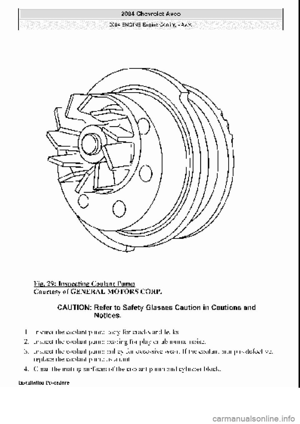 CHEVROLET AVEO 2002 Service Repair Manual CHEVROLET AVEO 2002 Service Repair Manual