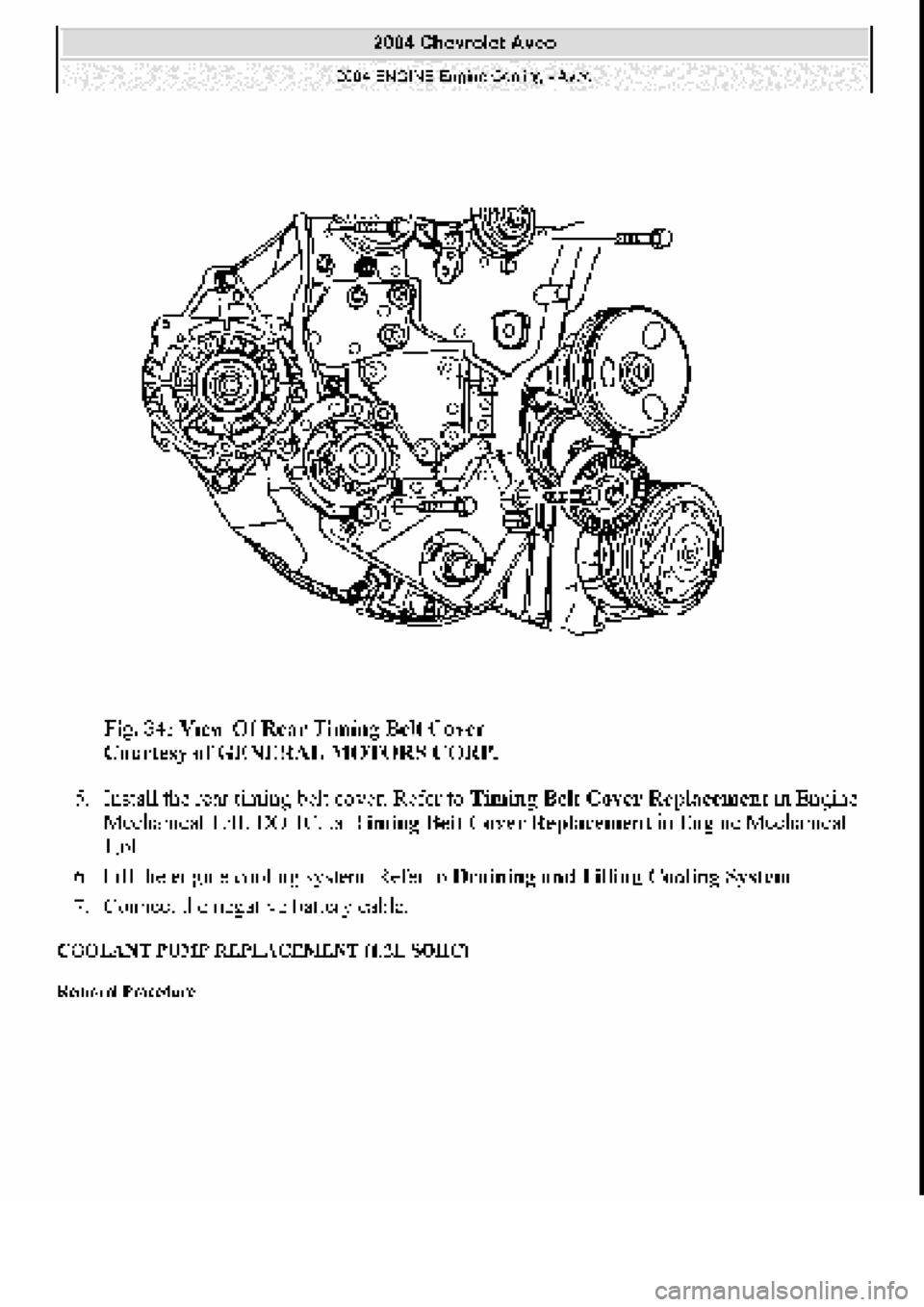 CHEVROLET AVEO 2002 Service Repair Manual CHEVROLET AVEO 2002 Service Repair Manual