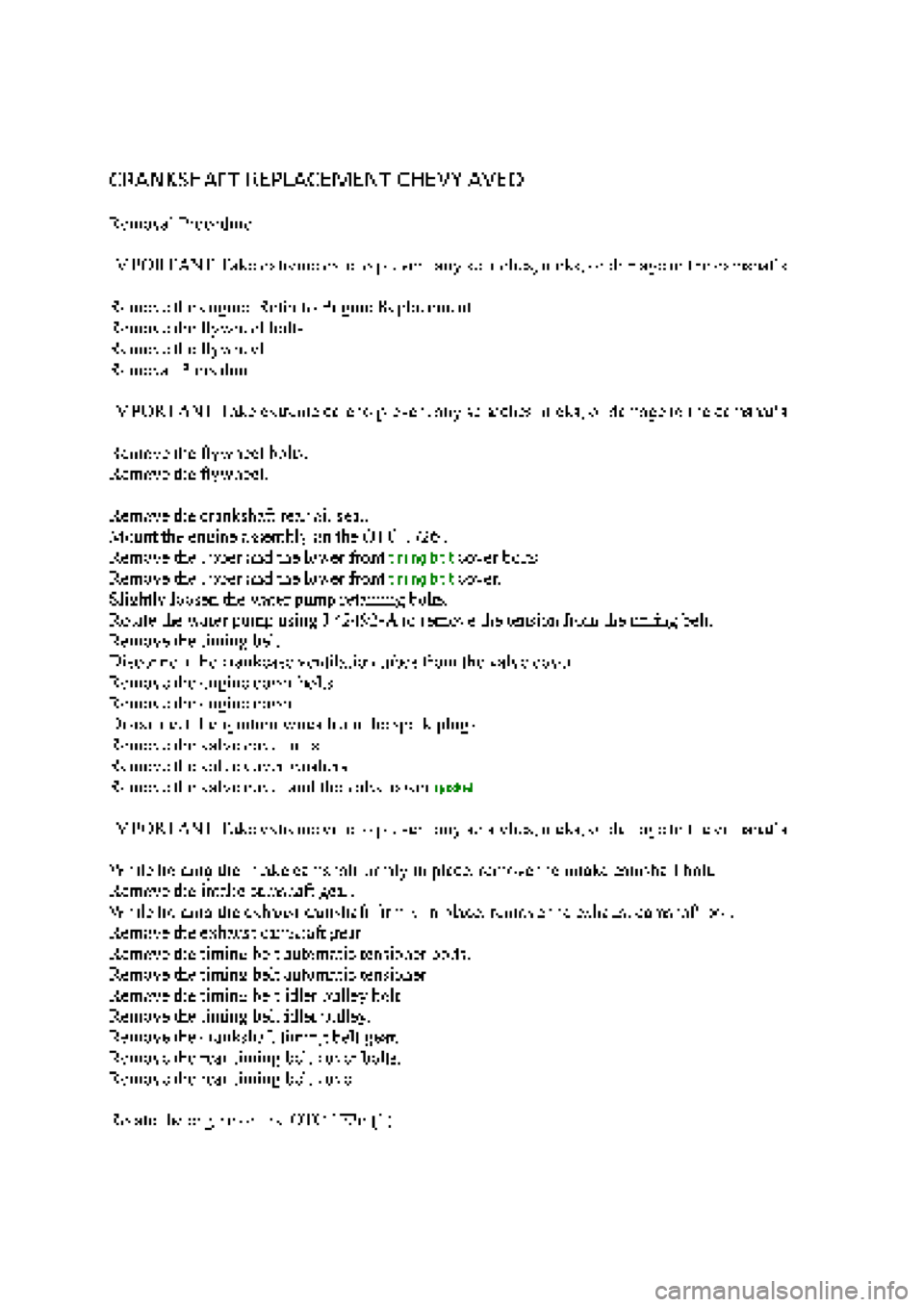 CHEVROLET AVEO 2002 Service Repair Manual CHEVROLET AVEO 2002 Service Repair Manual