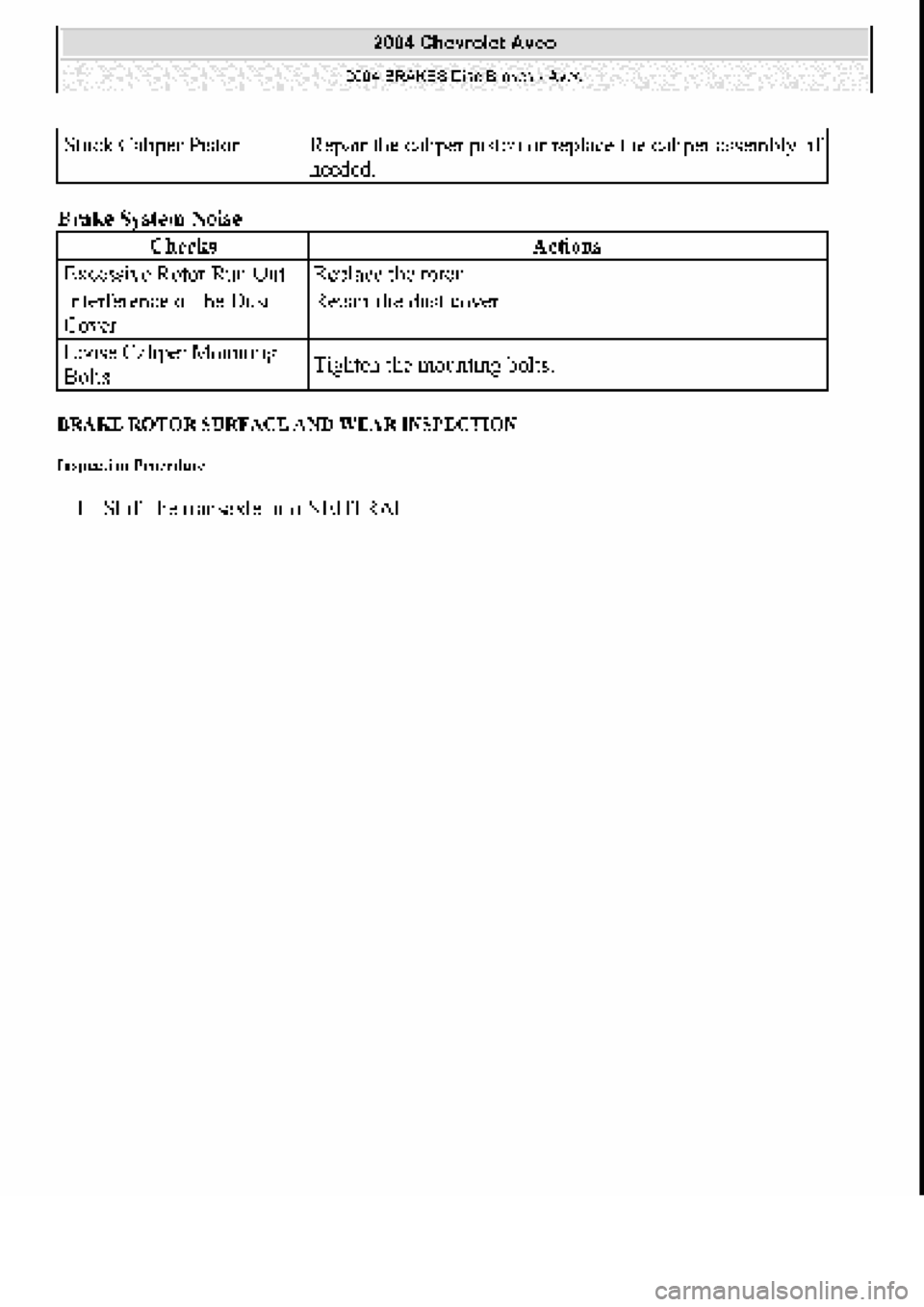 CHEVROLET AVEO 2002 Service Repair Manual CHEVROLET AVEO 2002 Service Repair Manual