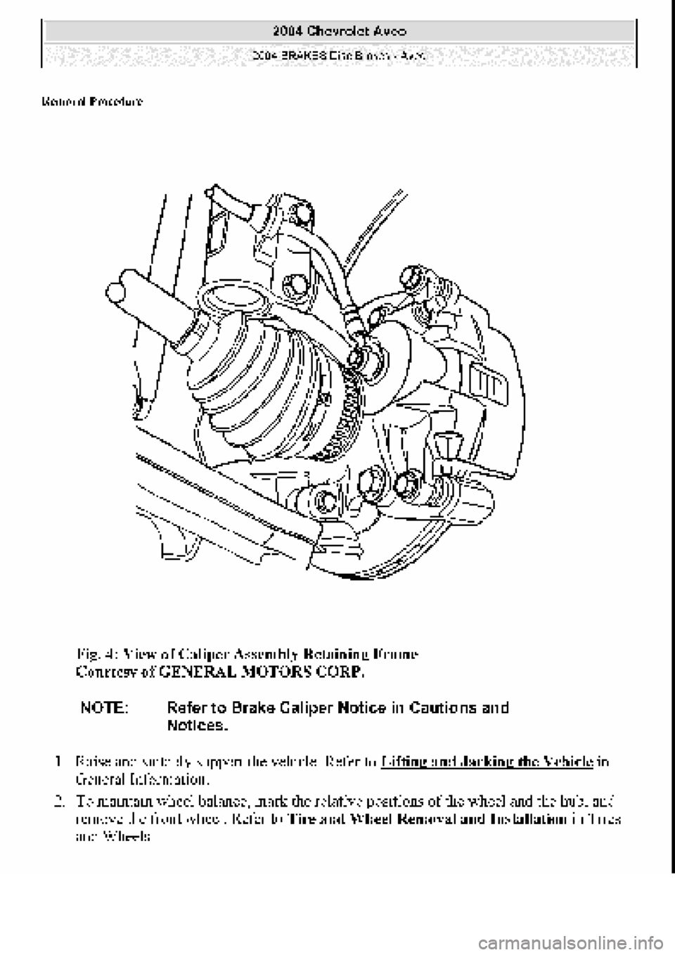 CHEVROLET AVEO 2002 Service Repair Manual CHEVROLET AVEO 2002 Service Repair Manual