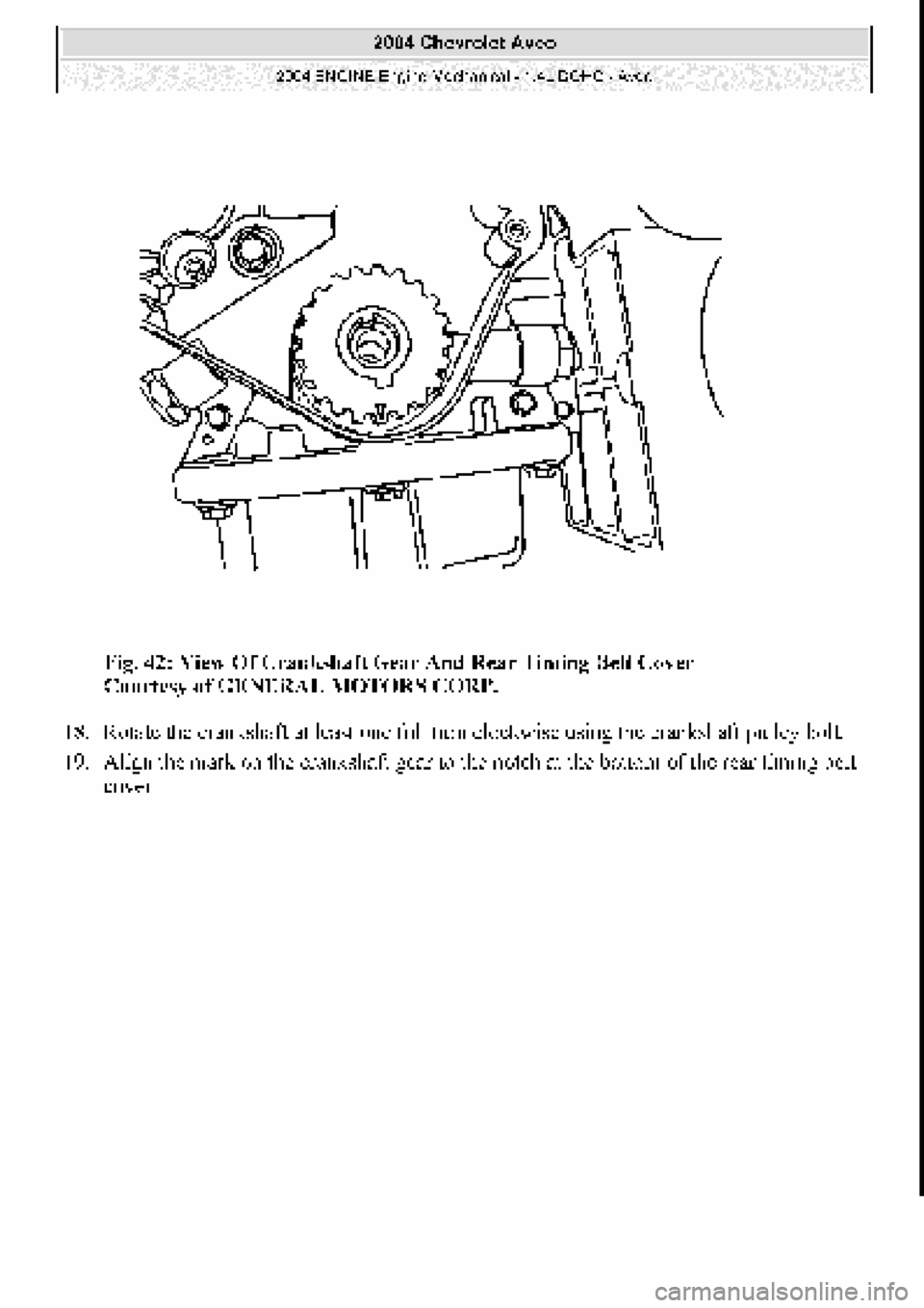 CHEVROLET AVEO 2002  Service Repair Manual 