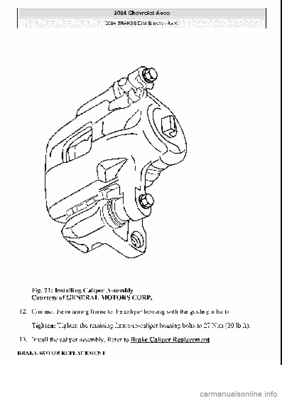 CHEVROLET AVEO 2002 Service Repair Manual CHEVROLET AVEO 2002 Service Repair Manual