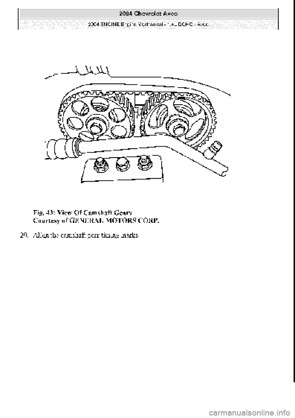 CHEVROLET AVEO 2002  Service Repair Manual 