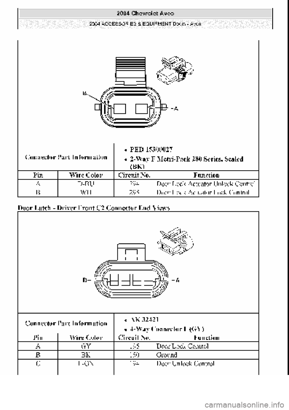 CHEVROLET AVEO 2002 Service Repair Manual CHEVROLET AVEO 2002 Service Repair Manual