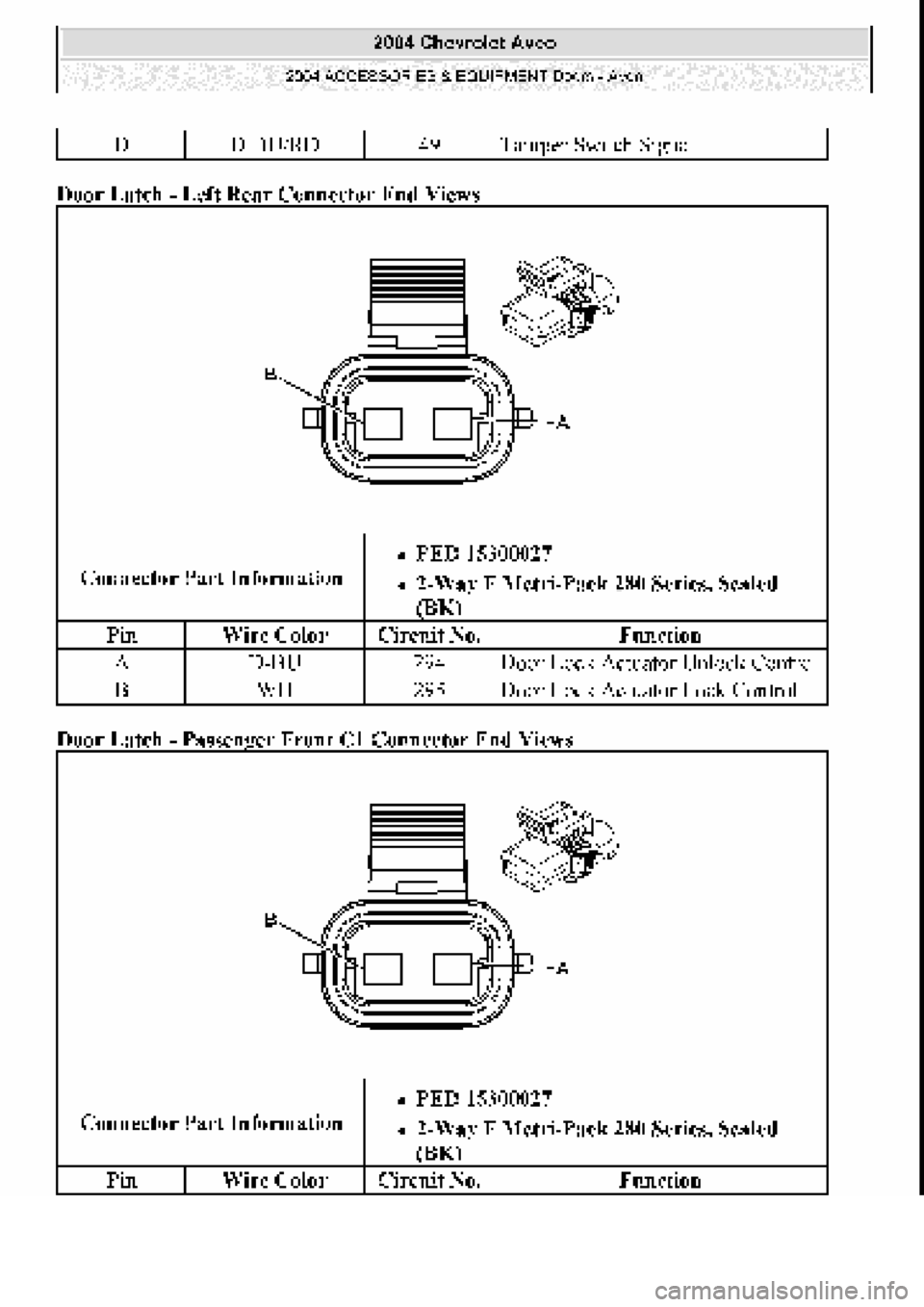 CHEVROLET AVEO 2002 Service Repair Manual CHEVROLET AVEO 2002 Service Repair Manual