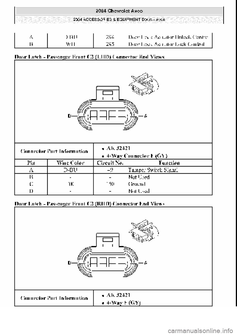 CHEVROLET AVEO 2002 Service Repair Manual CHEVROLET AVEO 2002 Service Repair Manual