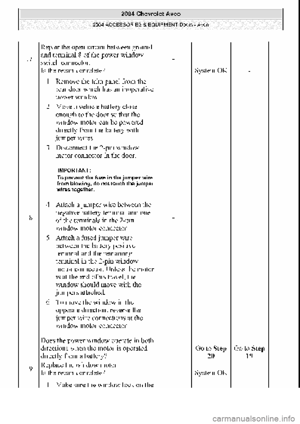 CHEVROLET AVEO 2002 Service Repair Manual CHEVROLET AVEO 2002 Service Repair Manual