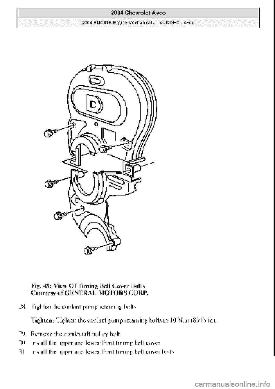 CHEVROLET AVEO 2002 Service Repair Manual CHEVROLET AVEO 2002 Service Repair Manual