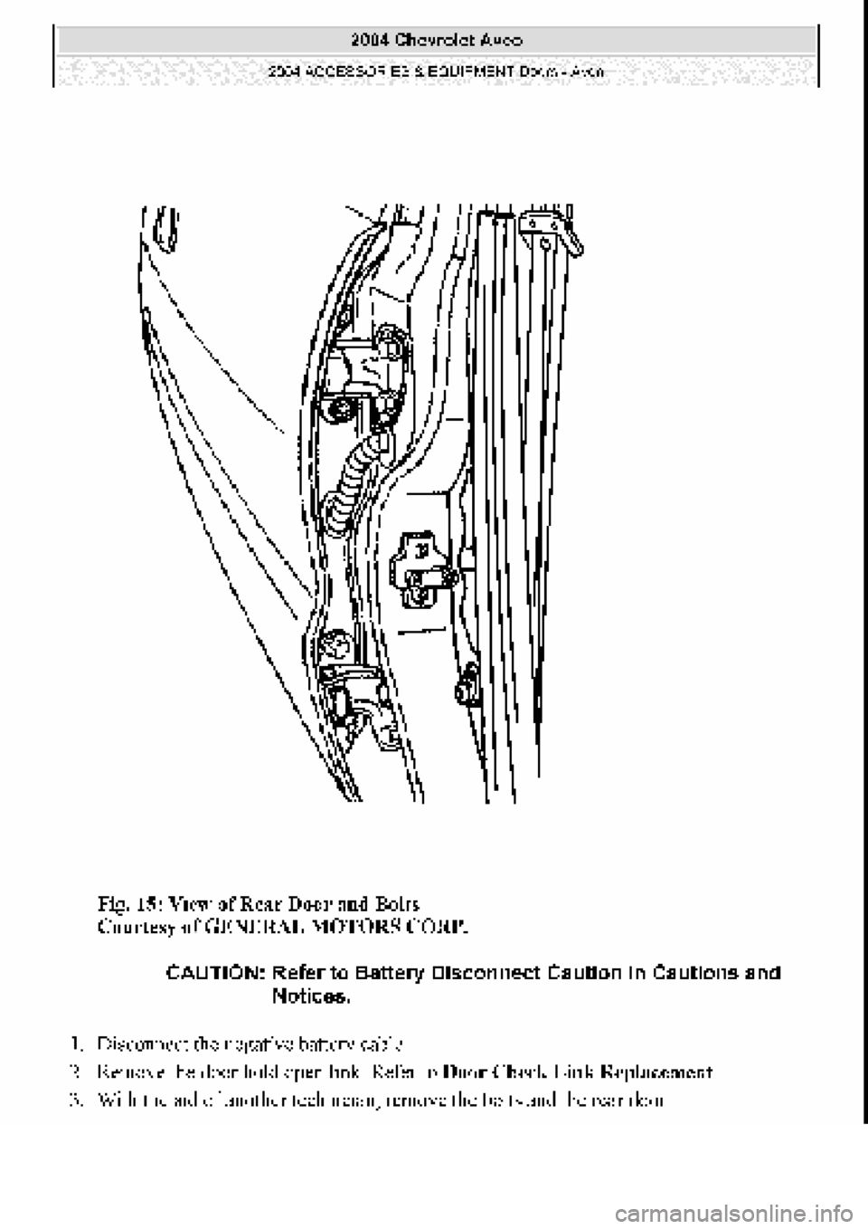 CHEVROLET AVEO 2002  Service Repair Manual 