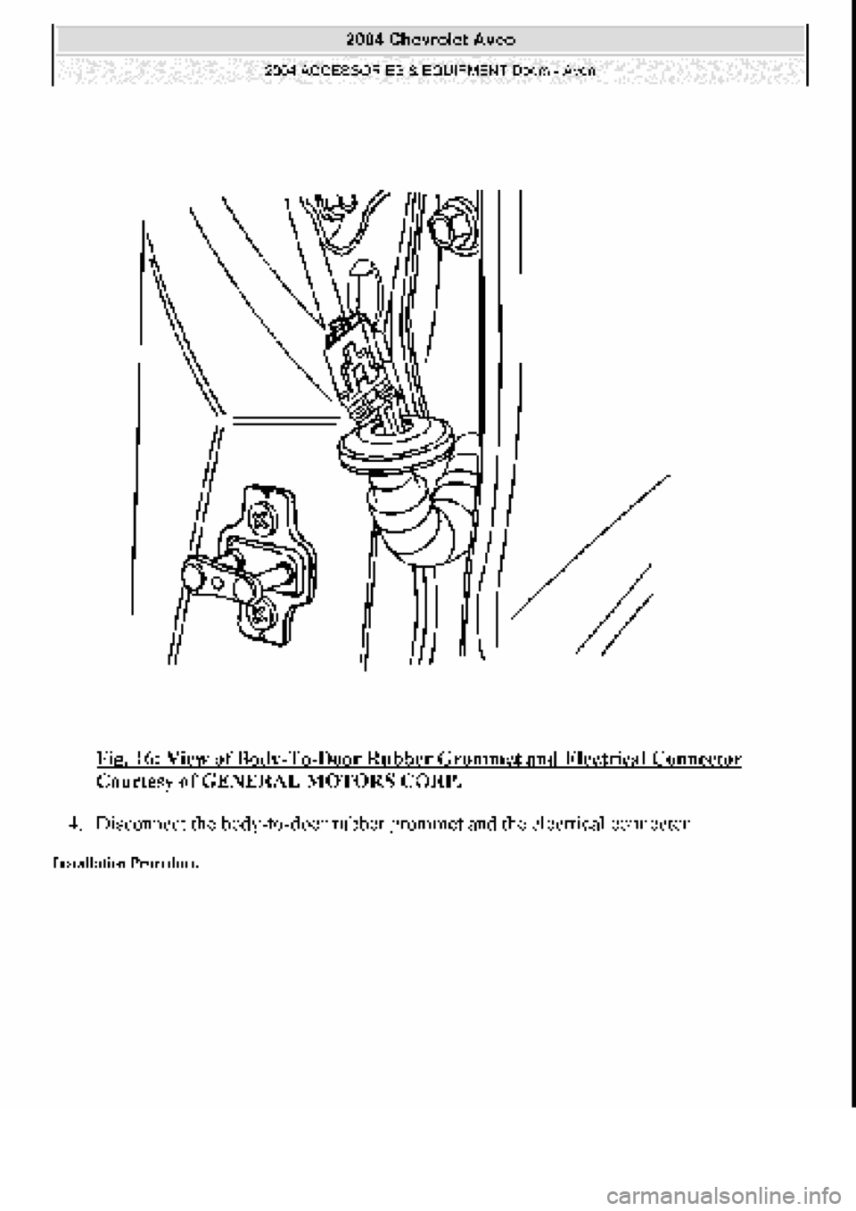 CHEVROLET AVEO 2002  Service Repair Manual 