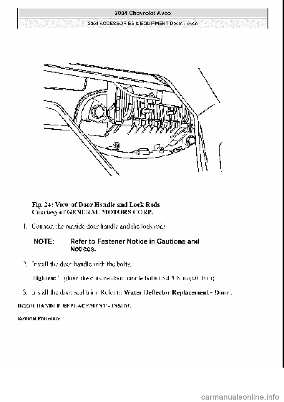 CHEVROLET AVEO 2002  Service Repair Manual 