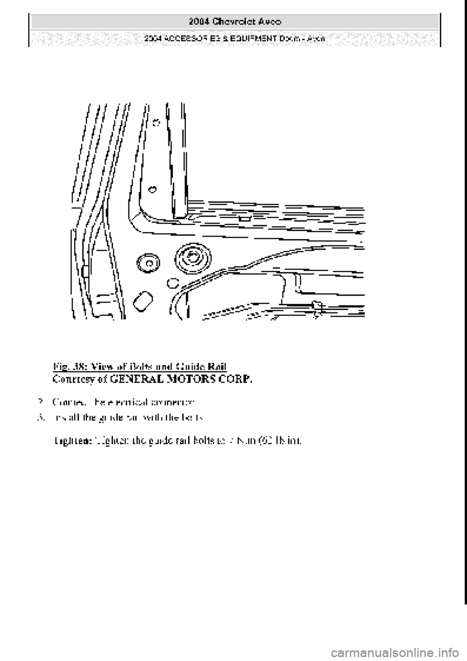 CHEVROLET AVEO 2002  Service Repair Manual 