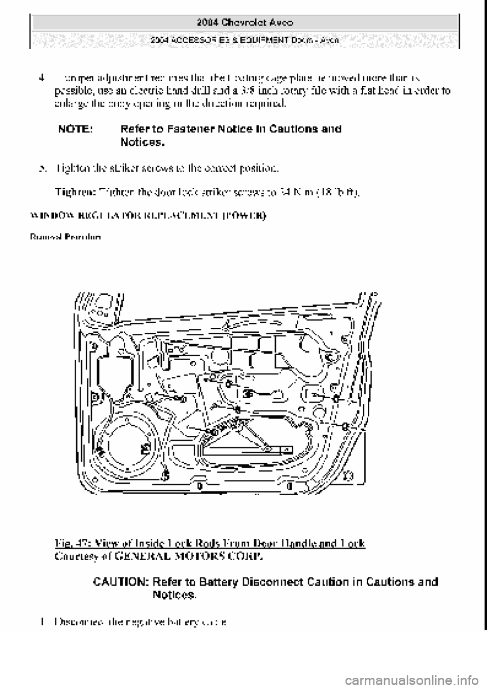 CHEVROLET AVEO 2002  Service Repair Manual 