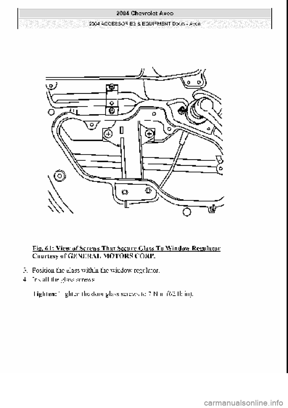 CHEVROLET AVEO 2002  Service Repair Manual 