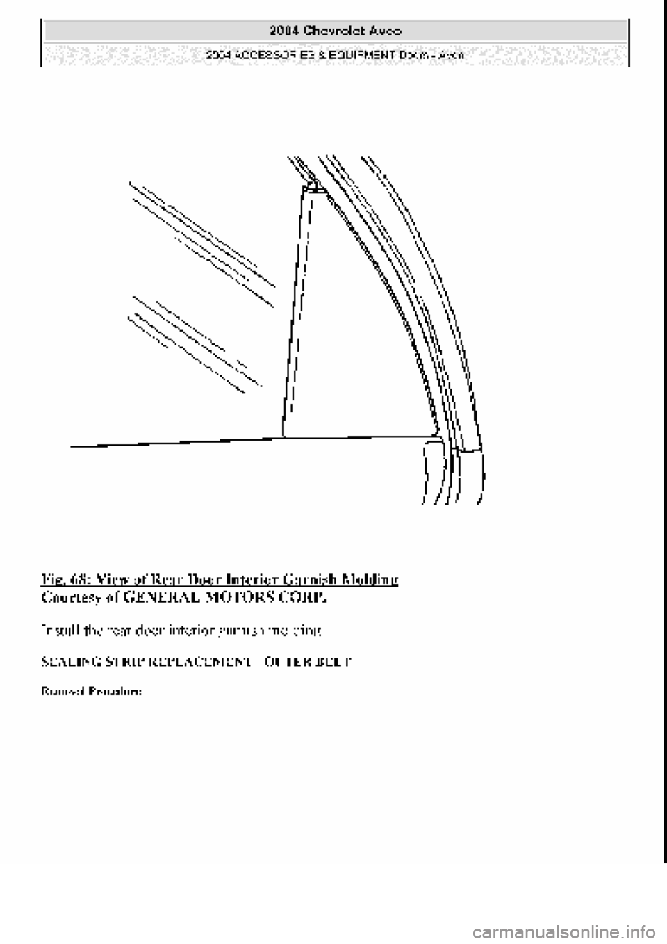 CHEVROLET AVEO 2002  Service Repair Manual 