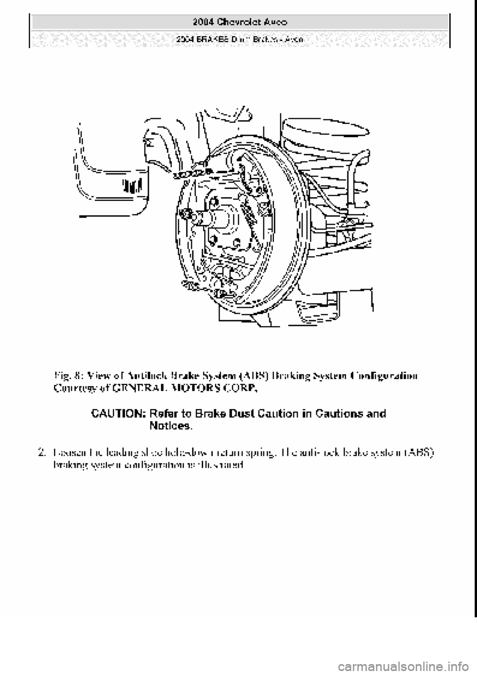 CHEVROLET AVEO 2002 Service Repair Manual CHEVROLET AVEO 2002 Service Repair Manual