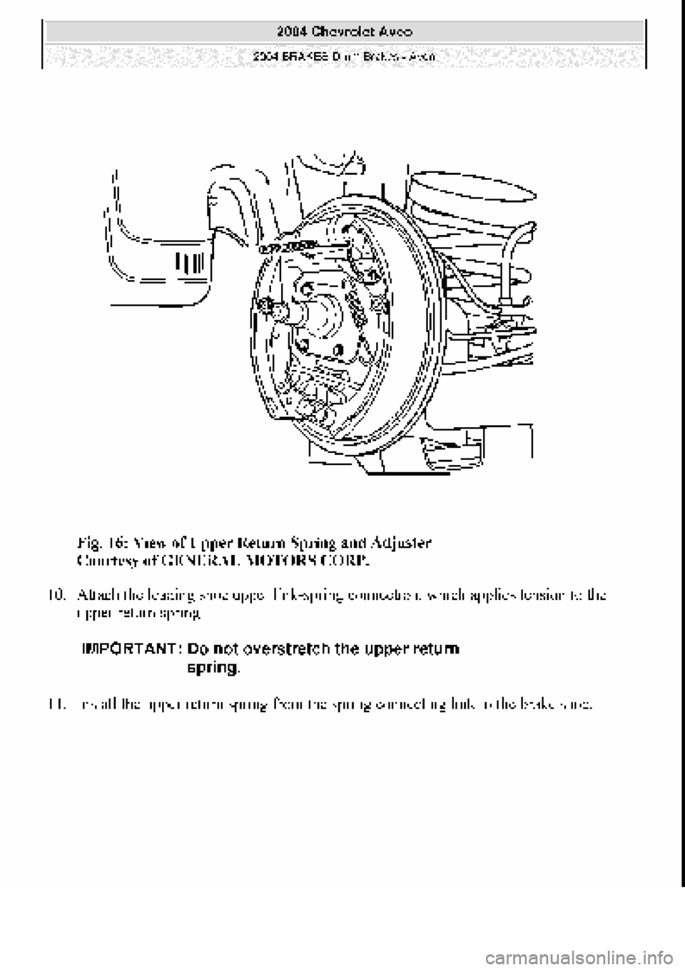 CHEVROLET AVEO 2002  Service Repair Manual 