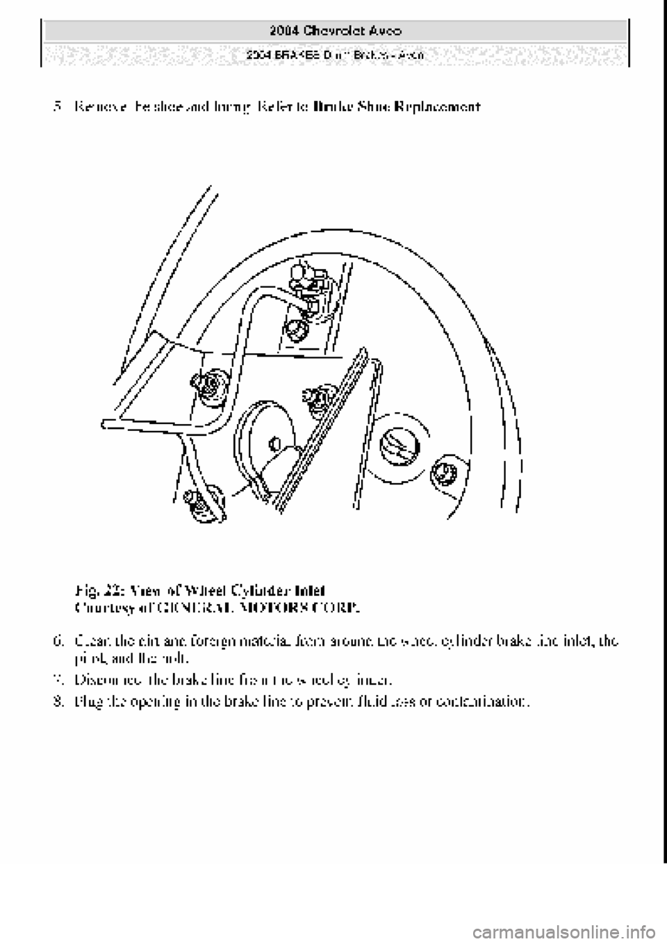 CHEVROLET AVEO 2002  Service Repair Manual 