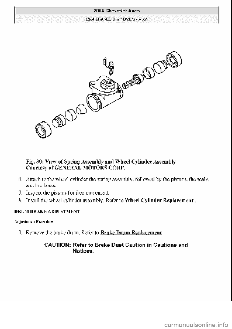 CHEVROLET AVEO 2002 Service Repair Manual CHEVROLET AVEO 2002 Service Repair Manual