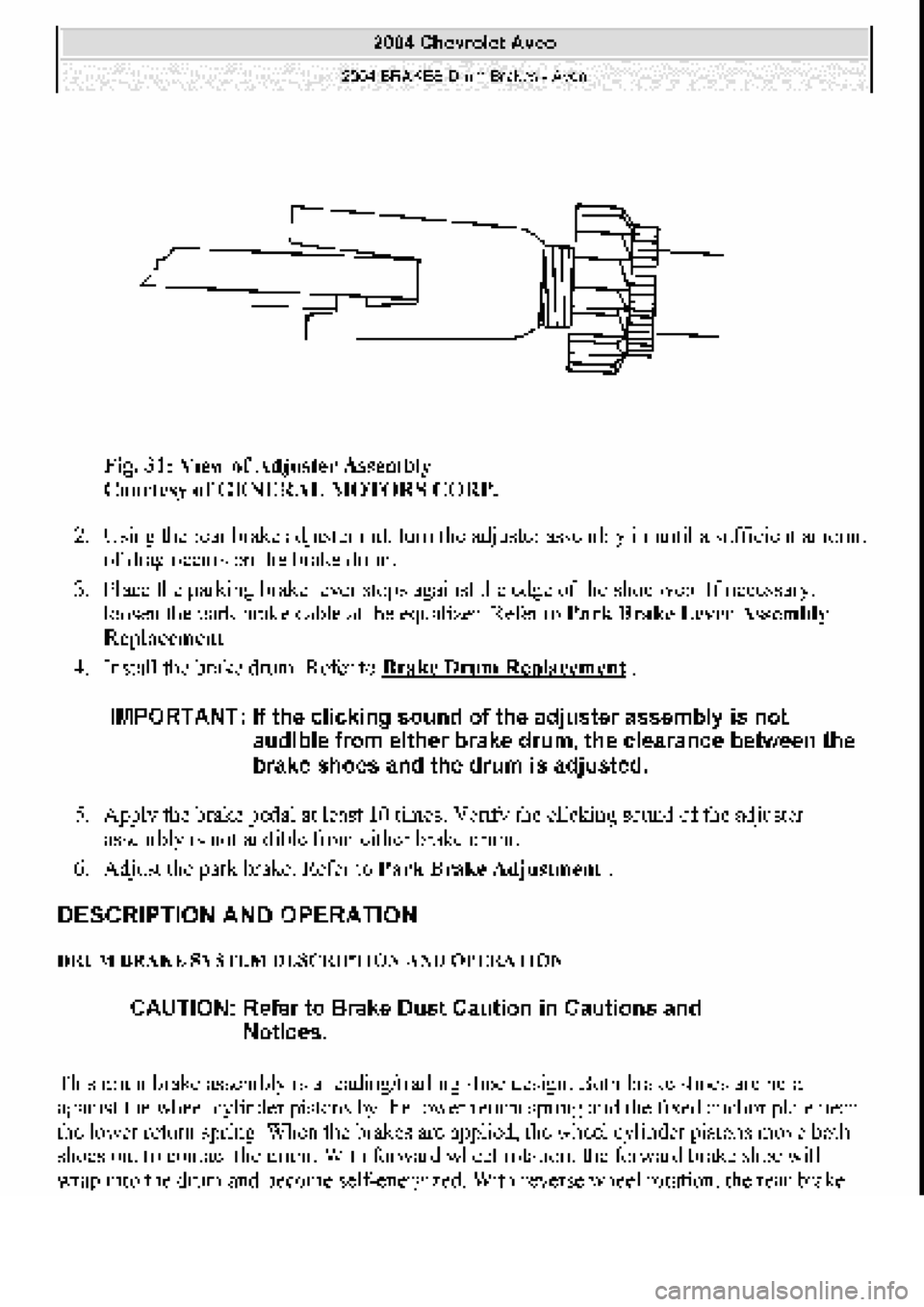 CHEVROLET AVEO 2002 Service Repair Manual CHEVROLET AVEO 2002 Service Repair Manual