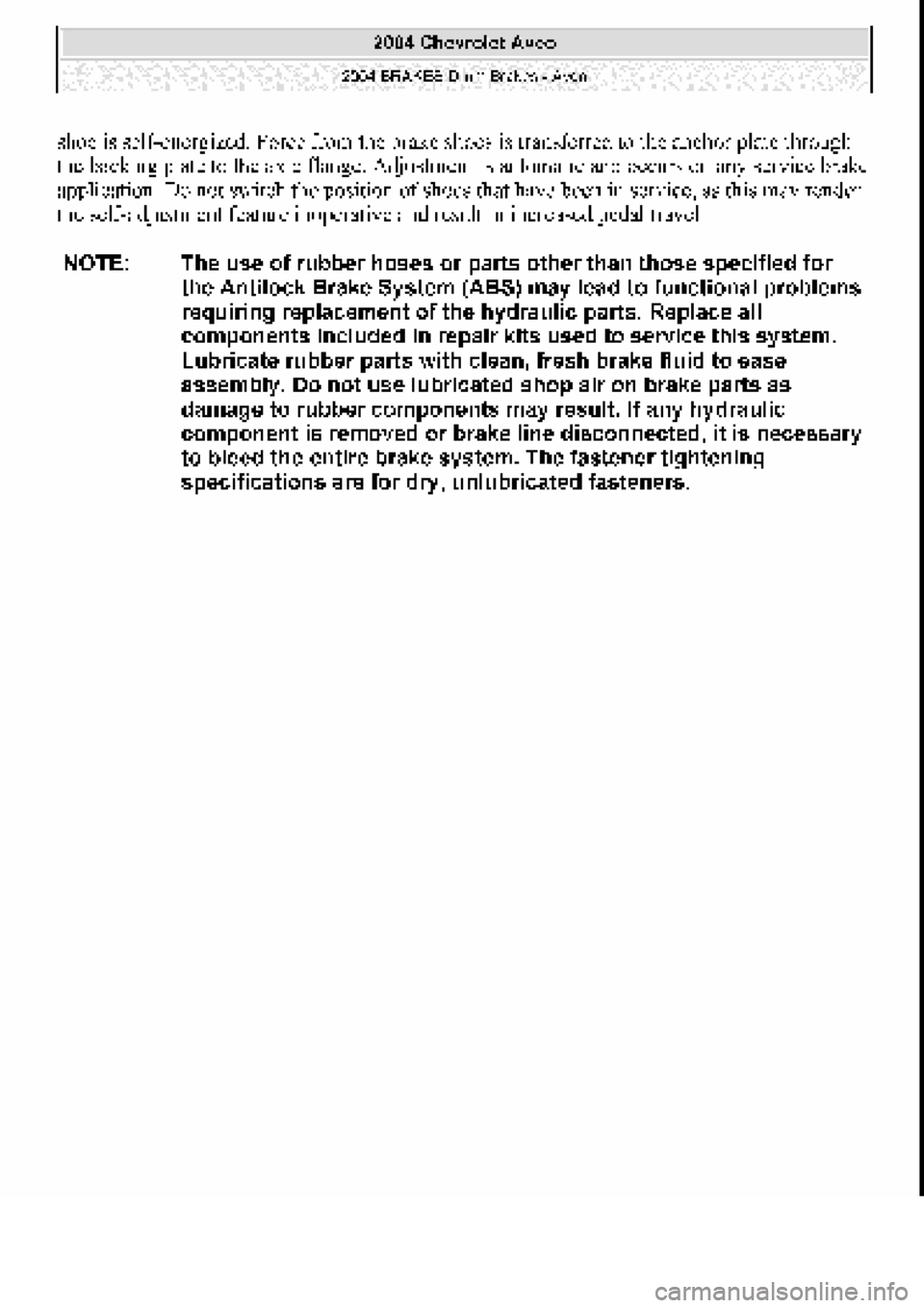 CHEVROLET AVEO 2002 Service Repair Manual CHEVROLET AVEO 2002 Service Repair Manual