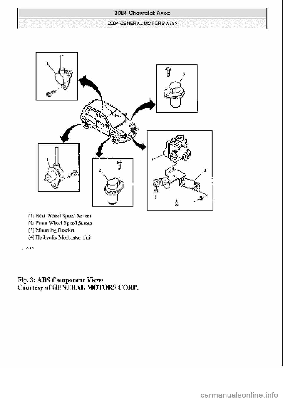 CHEVROLET AVEO 2002  Service Repair Manual 