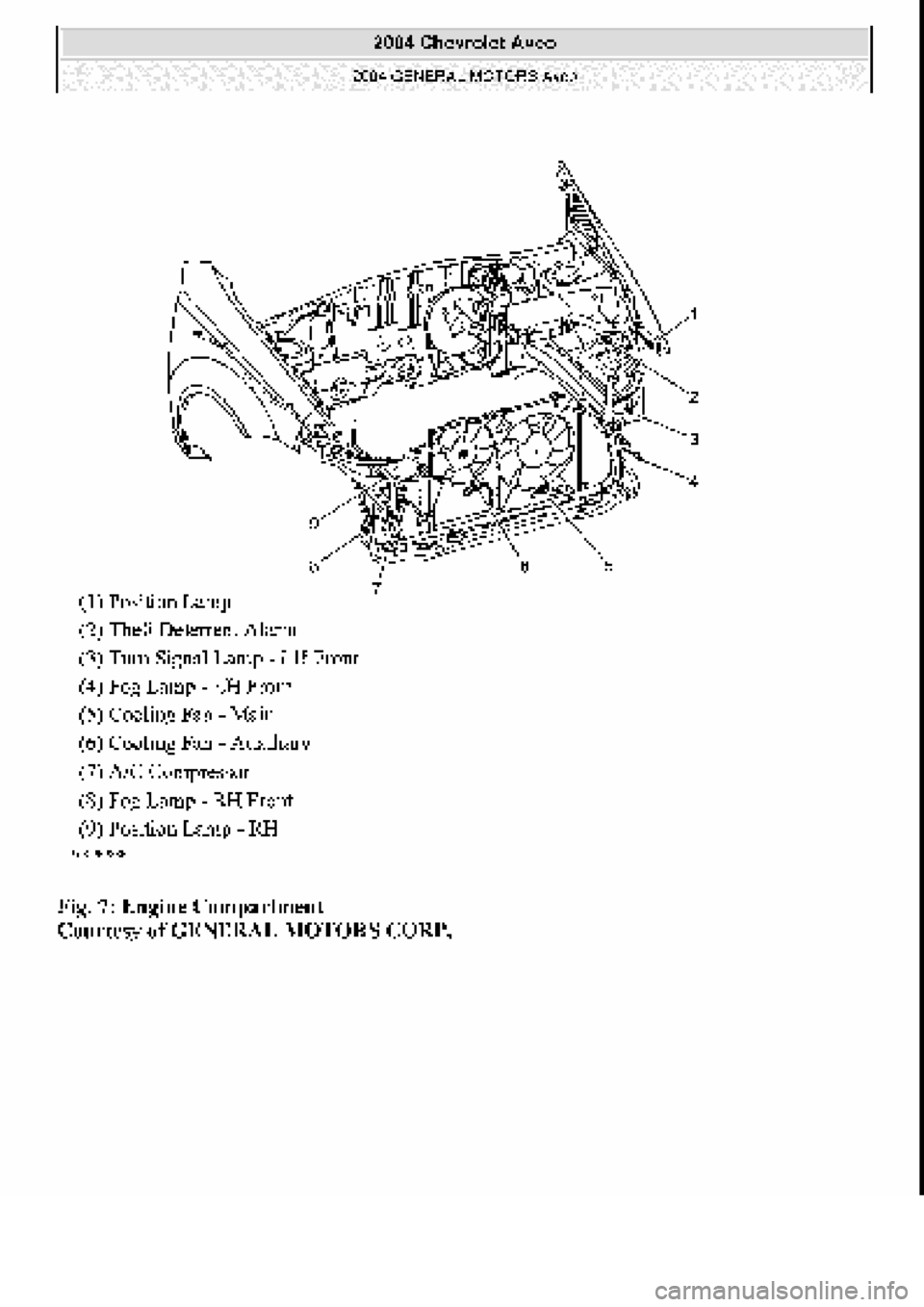 CHEVROLET AVEO 2002  Service Repair Manual 