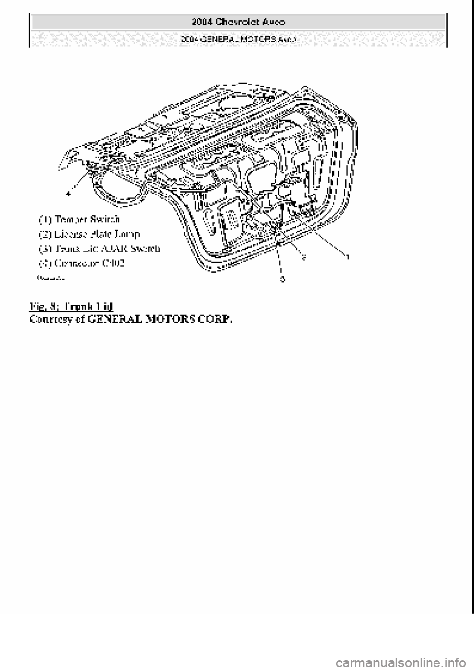 CHEVROLET AVEO 2002  Service Repair Manual 